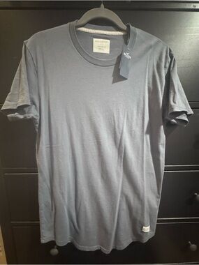 Hollister Men's Short Sleeve Crew Tee - Slate Gray Blue